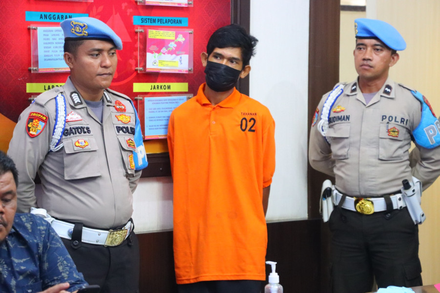 Pelaku Pembunuhan Majikan di Pangkalan Kasai Diringkus Polres Inhu Ditempat Persembunyiannya