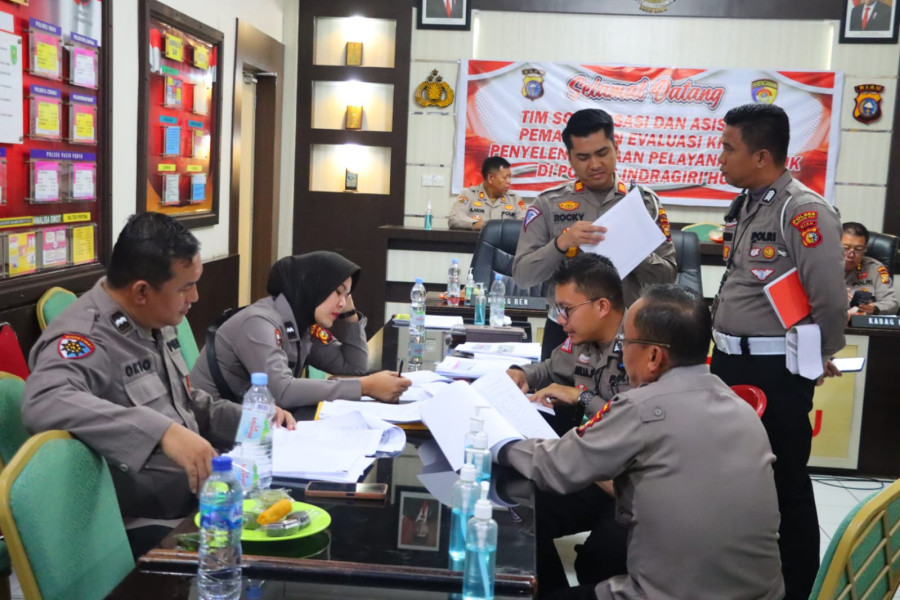 Evaluasi Kinerja Layanan Publik, Polda Riau Gelar Sosialisasi di Polres Inhu