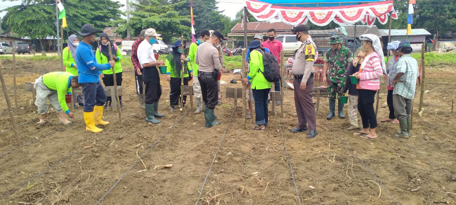 Program Ketahanan Pangan 1000 Hektar, Koramil 03/Seberida Tanam Jagung