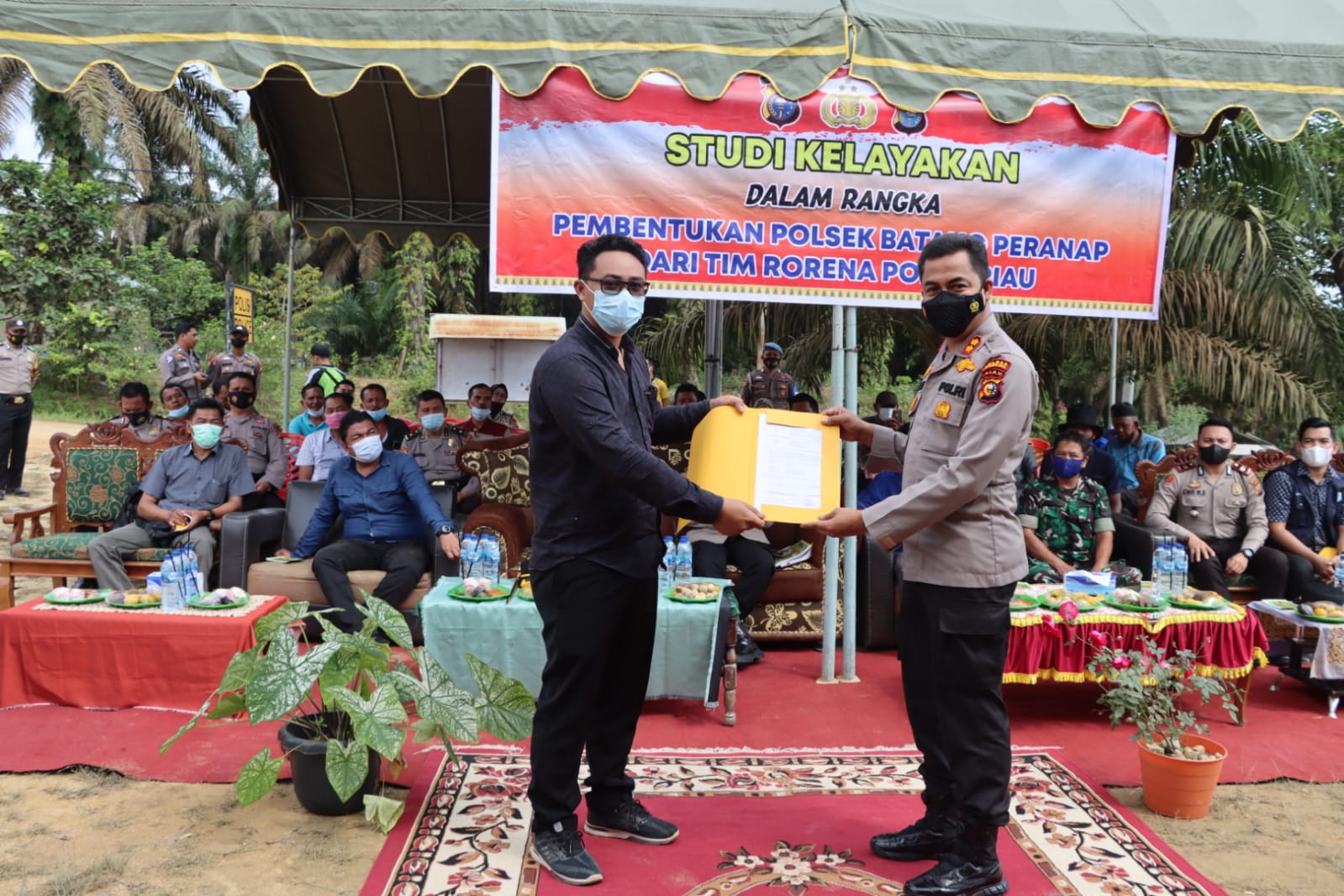 Studi Kelayakan Polsek Rakit Kulim dan Batang Peranap, Biro Rena Polda Riau Turun Lapangan
