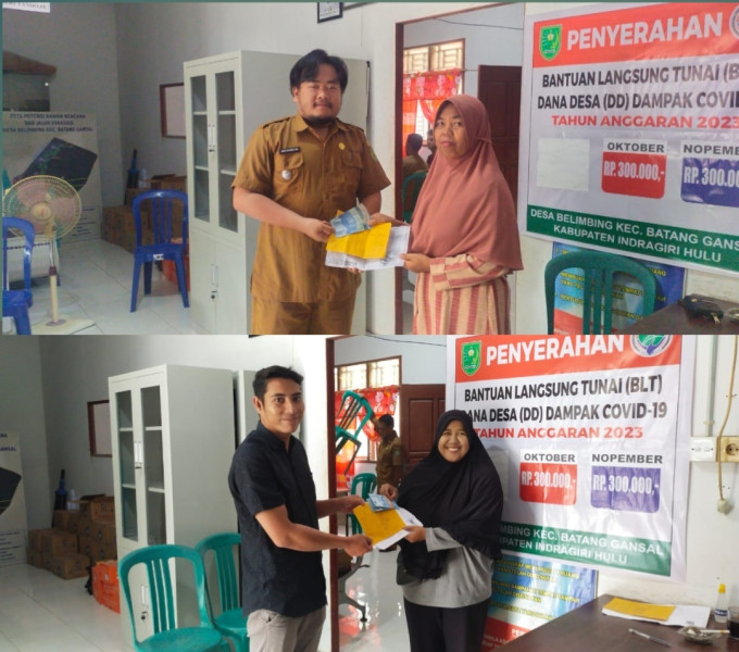 Sebanyak 30 KPM Terima BLT DD Dari Pemdes Desa Belimbing Untuk 2 Bulan