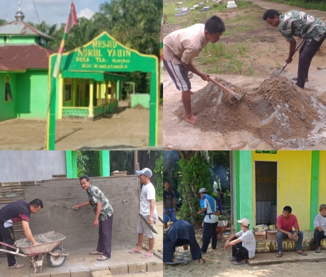 Renovasi,Masjid Nurul Yaqin Dusun Sekayan Deras Kampung Lumu Desa Teluk Sungkai Butuh Anggaran 1,5 Miliar