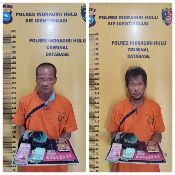 Satres Narkoba Polres Inhu Ringkus 2 Pengedar Sabu di Seberida dan Pasir Penyu