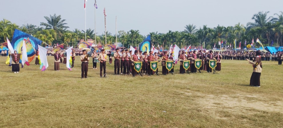 MGS Tampil Atraktif, Bikin Pembukaan Kemah Budaya Ranting Seberida Makin Semarak