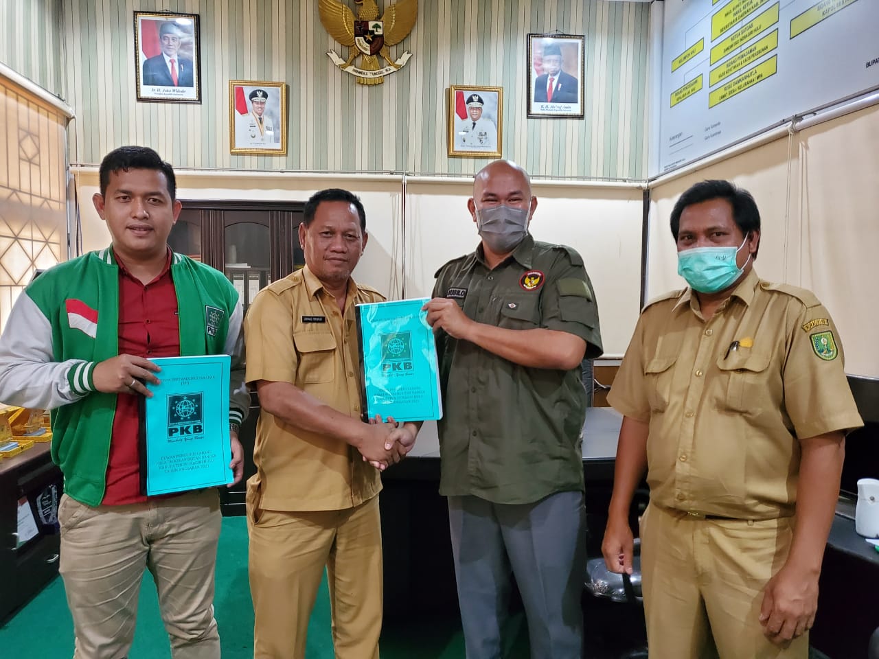 Pengurus Partai PKB Perdana Sampaikan LPJ ke Kesbangpol Inhu