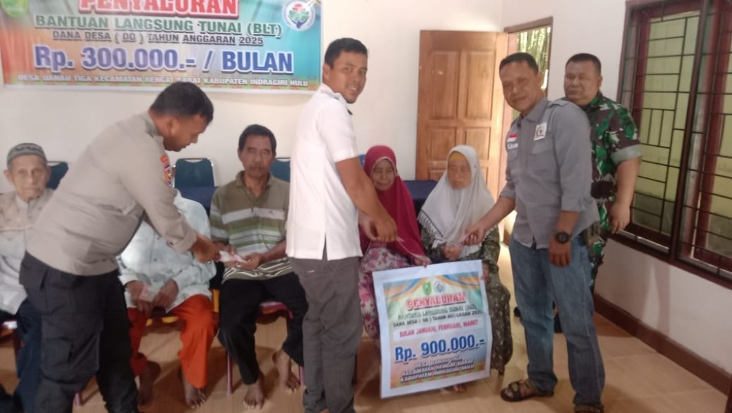 24 KPM Desa Danau Tiga Menerima BLT DD Tahaf Pertama Tahun 2025