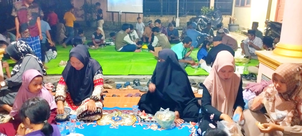HUT RI ke-81 dan Harlah Desa Danau Tiga, Warga Gelar Doa Bersama dan Makan Bersama