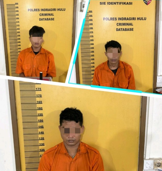 Polres Inhu Ringkus 3 Pelaku Narkoba di Dua Kelurahan Rengat, Berbagai Jenis Narkoba Disita
