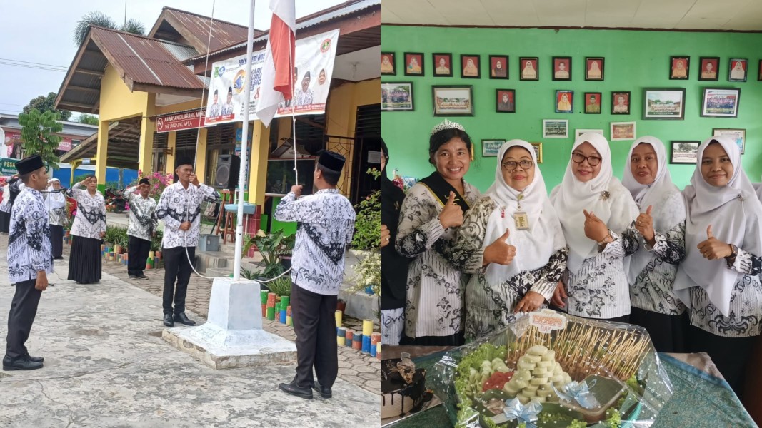 SDN 005 Titian Resak Meriahkan Hari Guru Nasional & HUT PGRI ke-80 dengan Upacara, Lomba, dan Kebersamaan