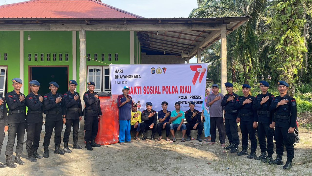 Dalka Hari Bhayangkara Ke-77, Brimob Batalyon C Pelopor Batang Gansal Gelar Bhaksos
