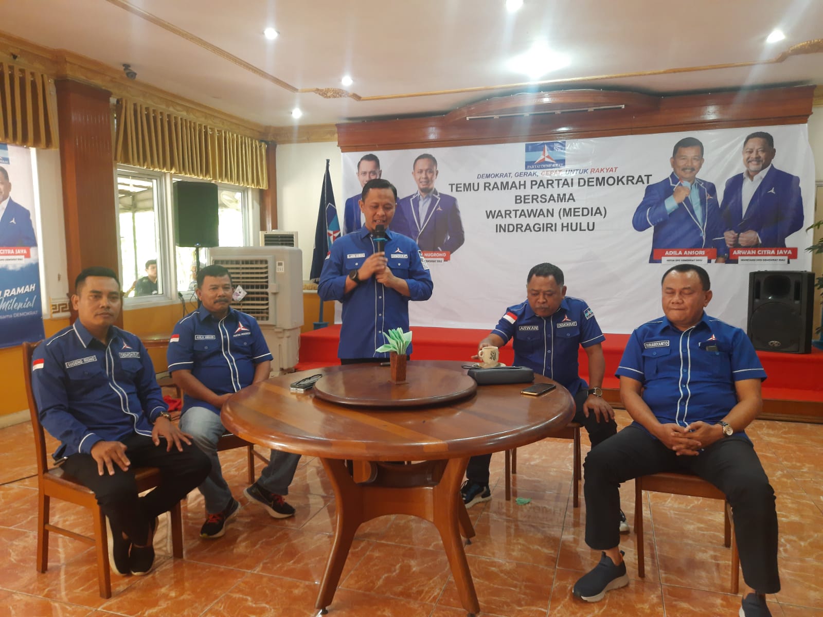 Road show Ke Inhu, Agung Nugroho Gelar Temu Ramah Bersama Wartawan