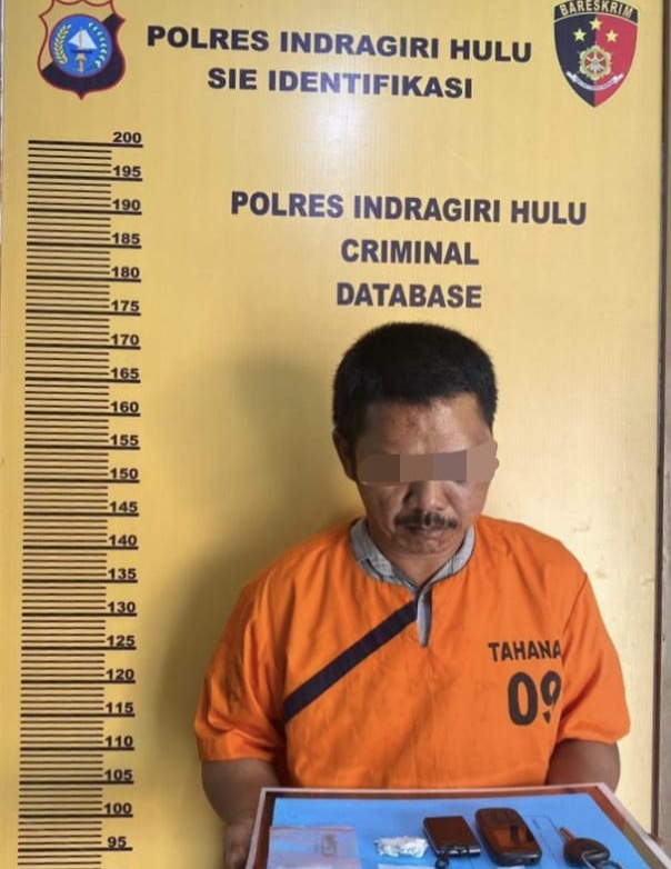 Pengedar Sabu Kelas Kakap Asal Sebrida Inhu Diringkus Satres Narkoba Polres Inhu
