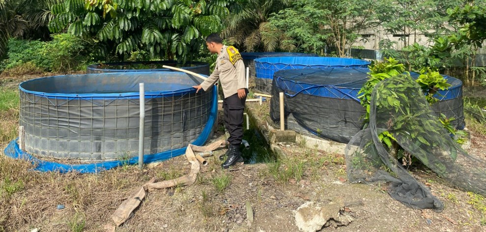 Ketahanan Pangan Berbasis Rumah Tangga, Bhabinkamtibmas Berikan Motivasi kepada Warga