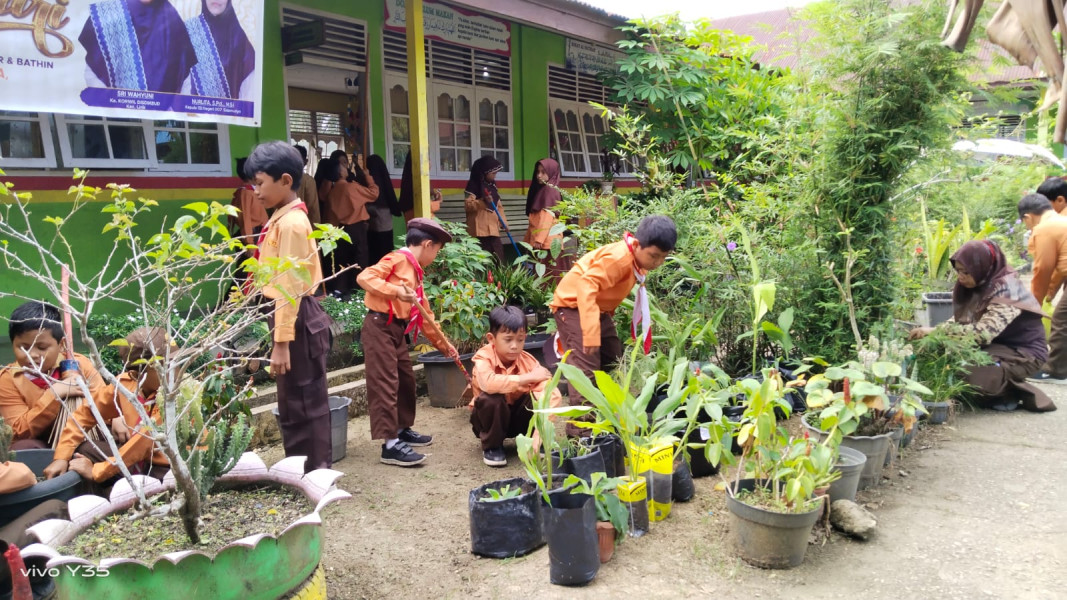 Ikuti Lomba Gudep Ramah Lingkungan, Gudep SDN 007 Sidomulyo Lakukan Persiapan