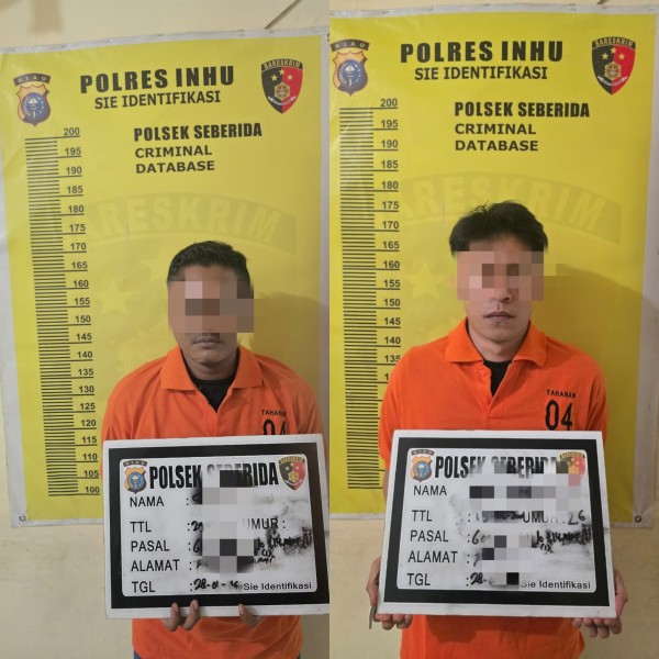 Polsek Seberida Ungkap Kasus Penyalahgunaan Sabu, Dua Pria Diamankan