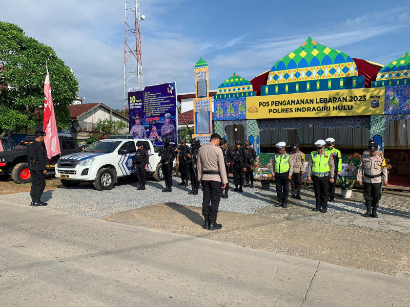Pospam KM 246 Seberida, Gelar Apel Kesiapan Pengamanan Mudik Lebaran