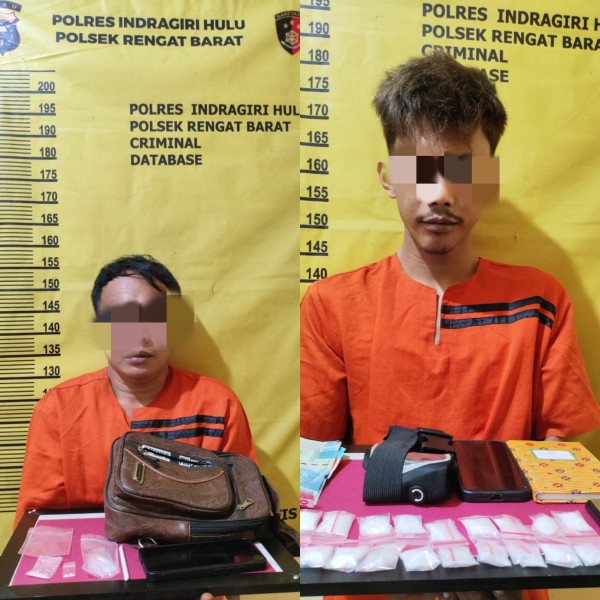 Gerak Cepat Polsek Rengat Barat Bongkar Jaringan Narkoba, Bandar Sabu Puluhan Gram Dibekuk
