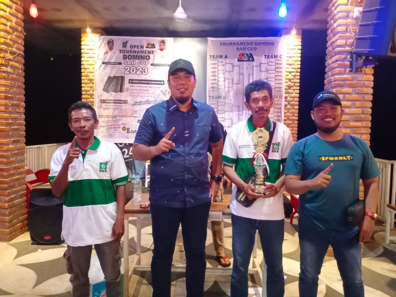 Grup PW Inhu Rebut Juara di Open Tournamen Domino SAH 2023
