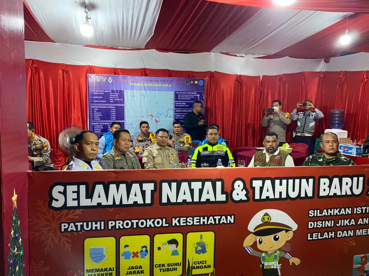 Bersama Club Vampir, Kapolres Inhu Cek Pospam Lirik dan Zoom Dengan Kapolri