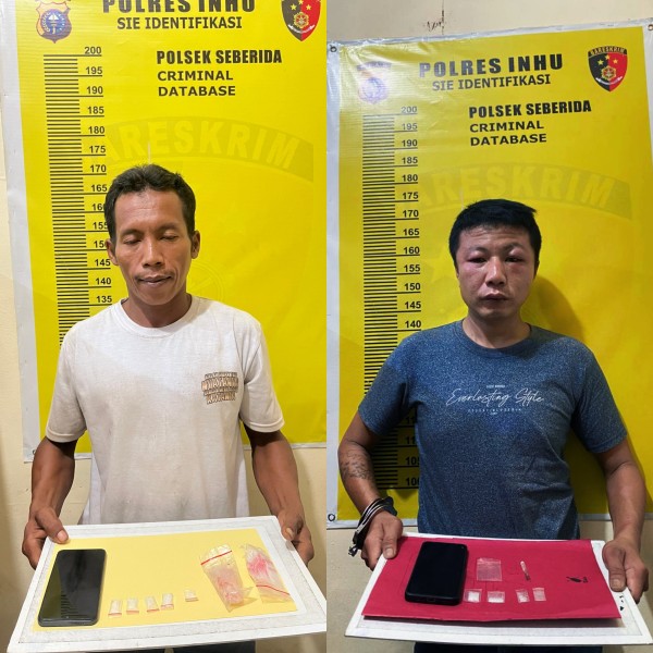 Dalam 1 Hari, Polsek Seberida Ungkap 2 Kasus Peredaran Narkoba Jenis Sabu Diwilayahnya