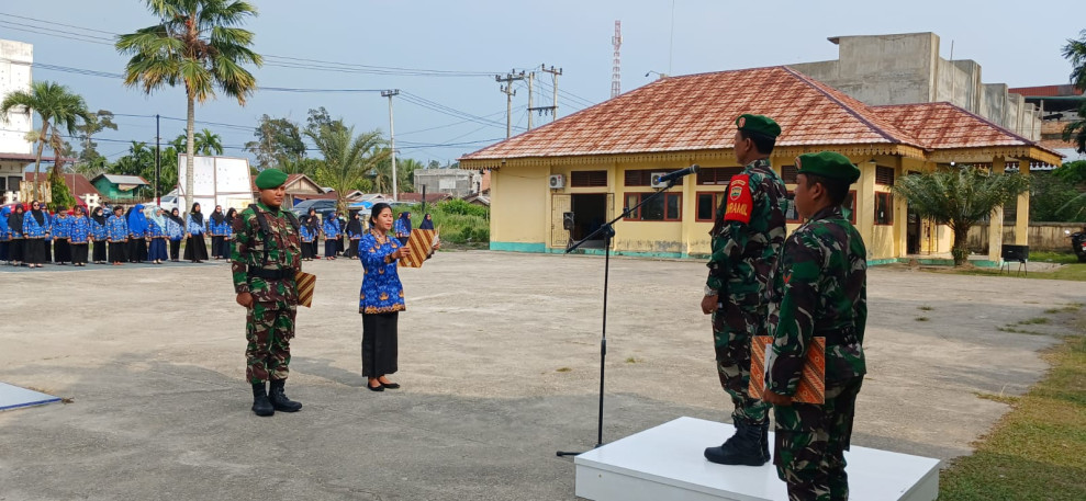 Danramil 03/Seberida Pimpin Upacara Hari Kesadaran Nasional