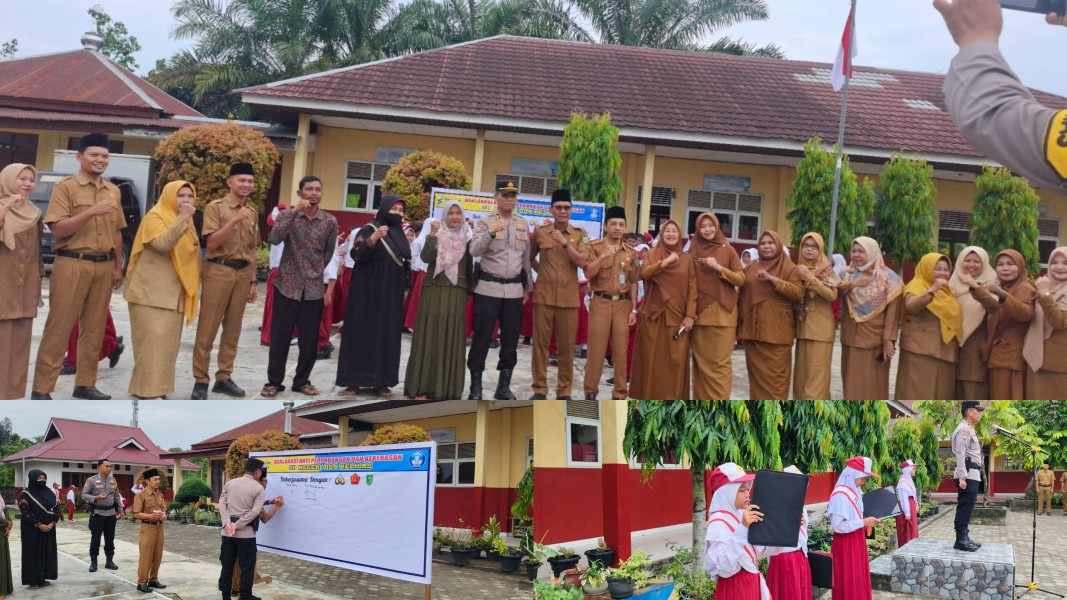 Polsek Seberida Deklarasikan Gerakan Anti Bullying di SDN 004 Belilas