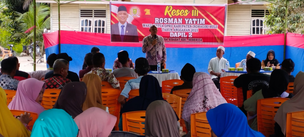 Rosman Yatim Serap Aspirasi Masyarakat Dalam Agenda Reses di Desa Sibabat