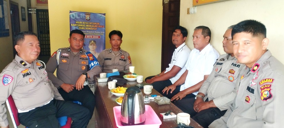 Kapolsek Seberida Gelar Coffee Morning Bersama Personel Usai Apel Pagi