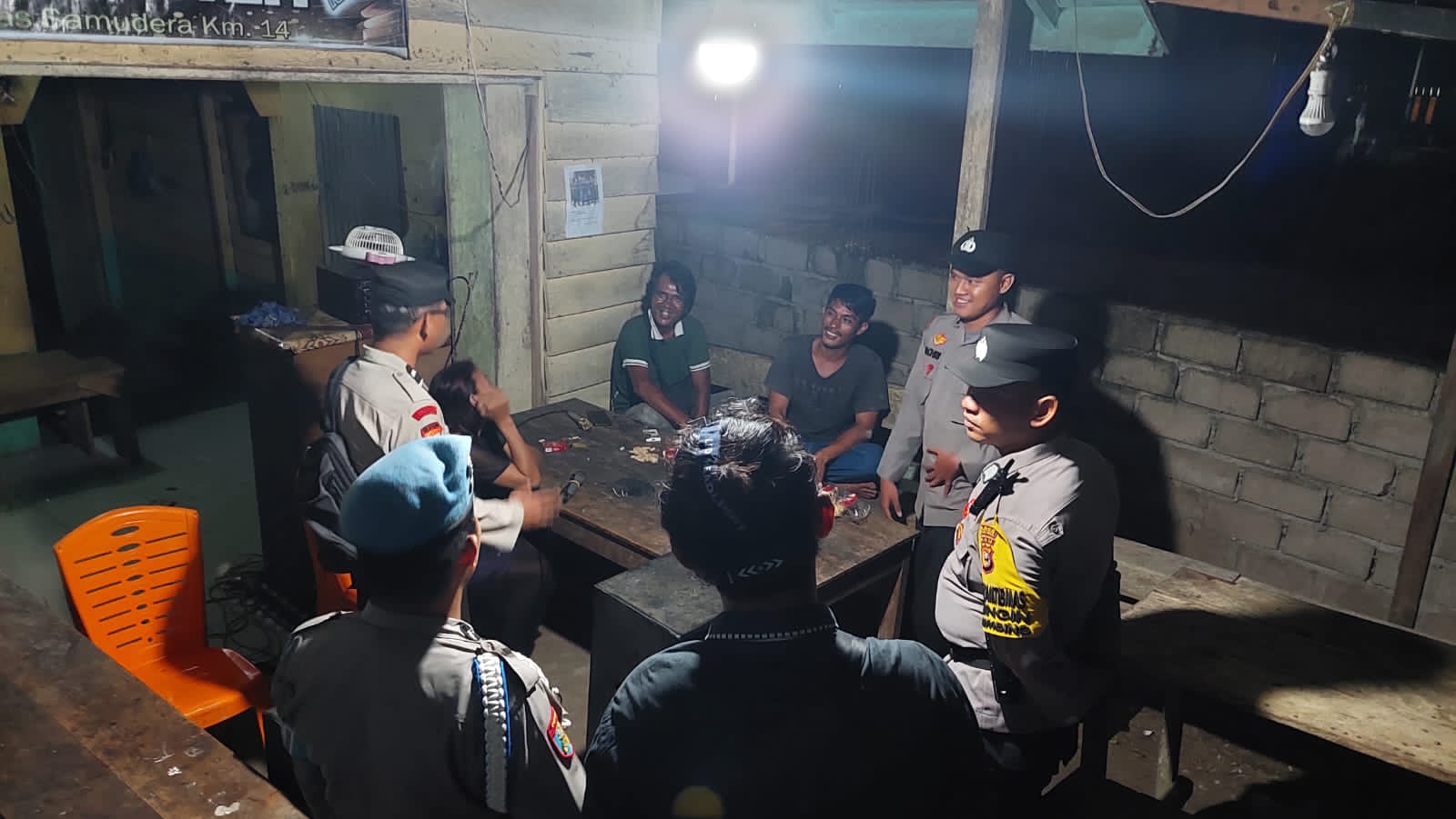 Antisipasi C3 dan Pekat, Polsek Batang Gansal serta Upika Gelar KRYD