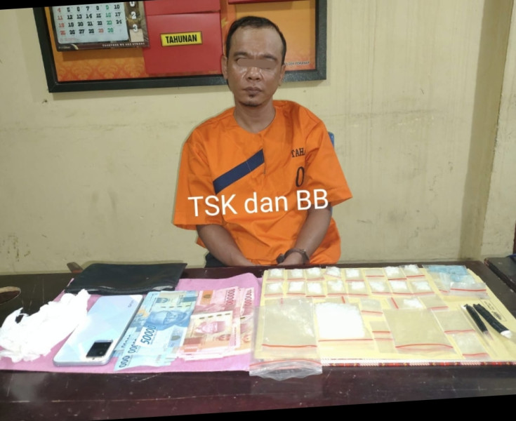 Pengendar Narkoba Diringkus Polsek Peranap, Turut Diamankan Belasan Paket Sabu dan Ekstasi