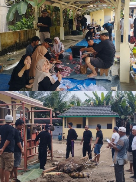 Idul Adha 1447 H, Masjid Bahrul Ulum Tebar Kebahagiaan Lewat Pembagian Daging Kurban