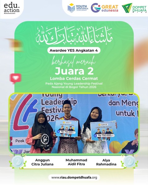 Prestasi Gemilang, Awardee YES Pekanbaru Raih 2 Penghargaan Di YLF Nasional 2026