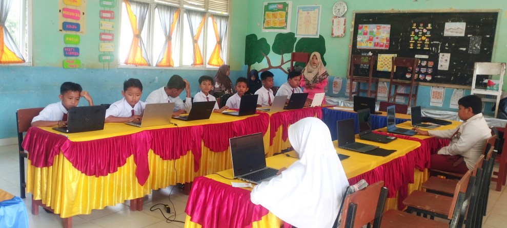 Siswa Kelas VI SDN 022 Sei Bangkar Ikuti Gladi Persiapan Tes Kemampuan Akademik