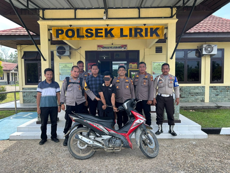 Polsek Lirik Kembali Ungkap Kasus Curanmor.