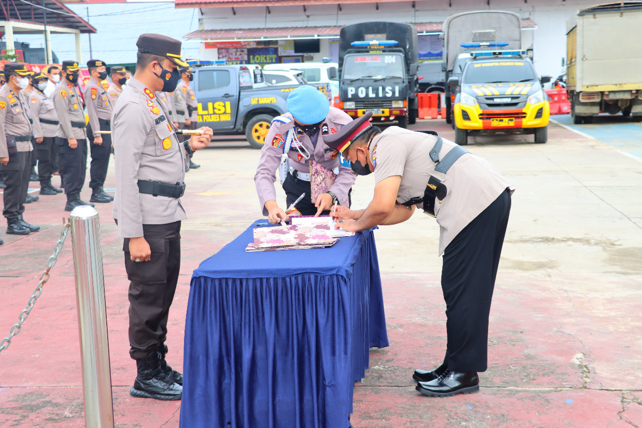 Dua PJU Polres Inhu dan Dua Kapolsek Dimutasi