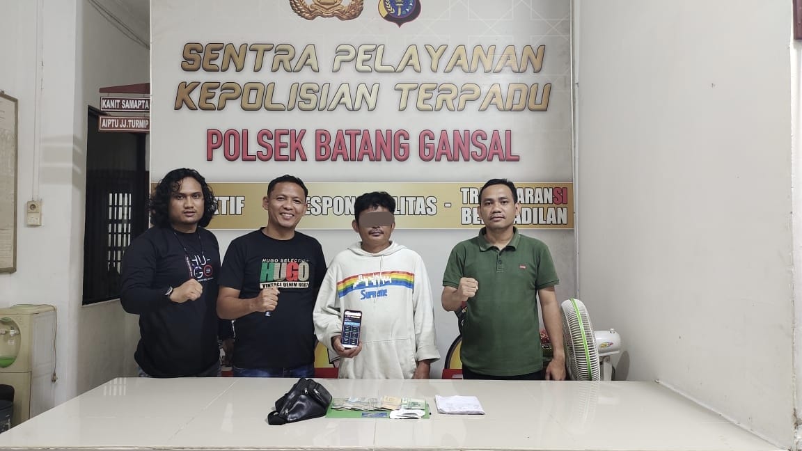 Mantap, Polsek Batang Gansal Ringkus Agen Togel Online
