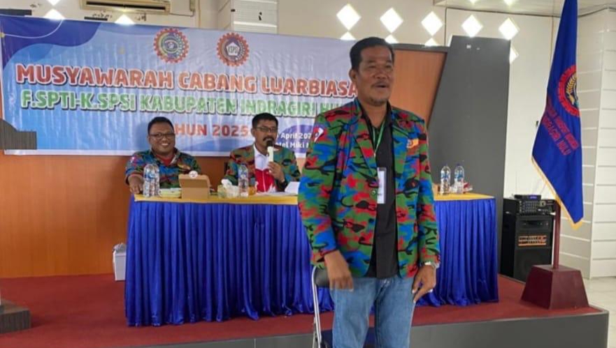 Mardi Bujang Korek Terpilih Sebagai Ketua FSPTI-KSPSI Inhu