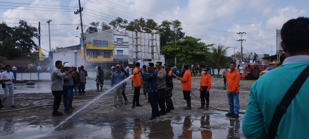Camat Pimpin Apel Kesiapsiagaan Penanggulangan Bencana Karhutla