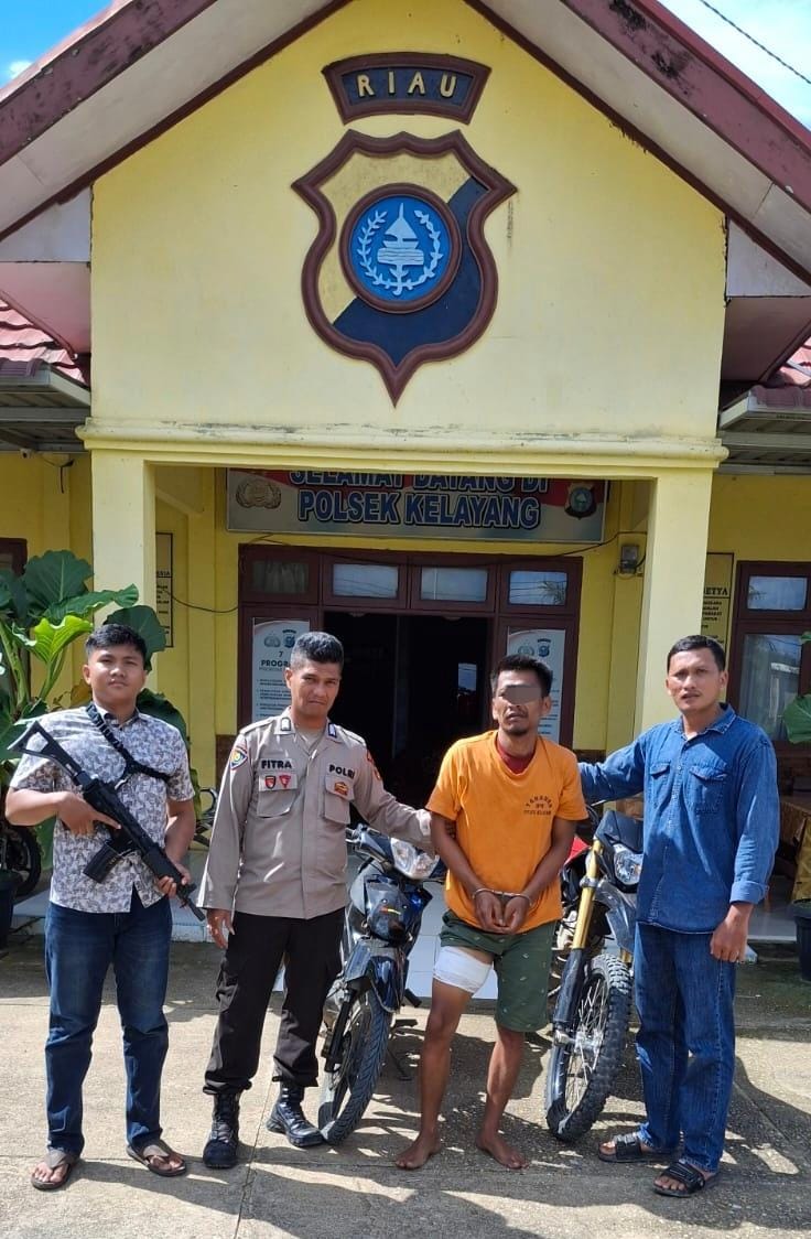 Dikejar Sampai Ke Rohil, dan Melawan Saat Ditangkap, Maling Motor Ini di “Dor” Polisi