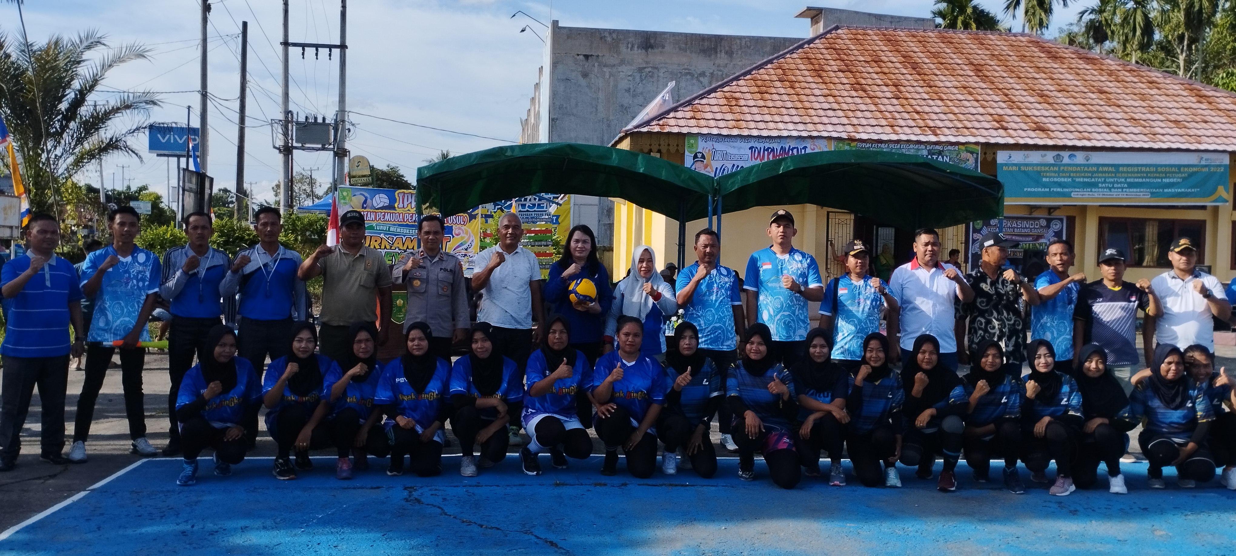 Turnamen Volly Ball Dalam Rangka Hari Jadi Kecamatan Batang Gansal Resmi Dibuka