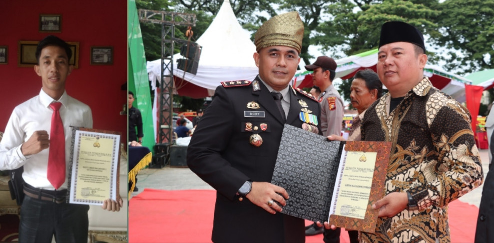 6 Anggota Polsek Seberida dan 2 Masyarakat Pangkalan Kasai mendapatkan Reward Dari Kapolres Inhu