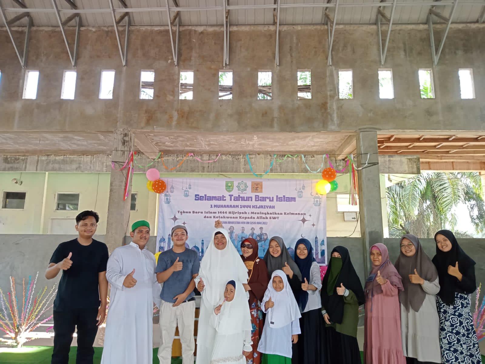 Momentum Tahun Baru Hijriyah, KKN UIN Suska Desa Gudang Batu Menaja Lomba FAS
