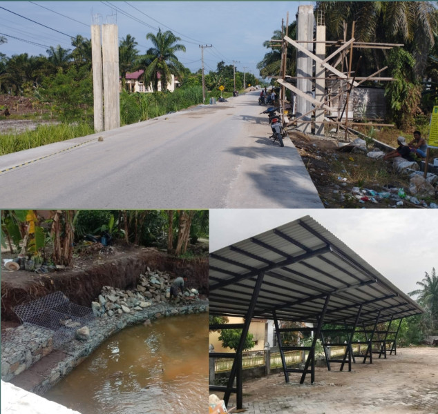 Dengan Biaya Pribadi, Mulyanto Bangun Gapura Jalan Masuk Dusun Purwo Asri