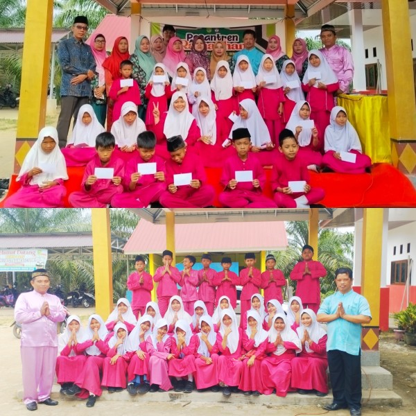 26 Anak Yatim dan Warga Kurang Mampu Terima Santunan dari Keluarga Besar SDN 008 Sei Arang