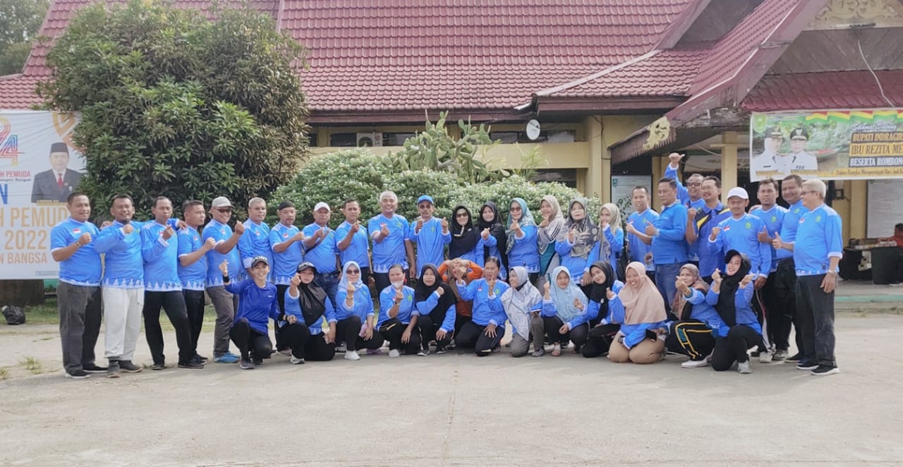 Camat Batang Gansal Bersama Warga Sekolah Ikuti Senam Kamis Sehat