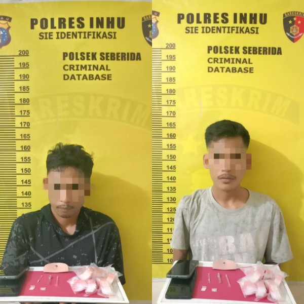 Kembali Polsek Seberida Ungkap Kasus Penyalahgunaan Narkotika Jenis Sabu, Dua Pria Diamankan