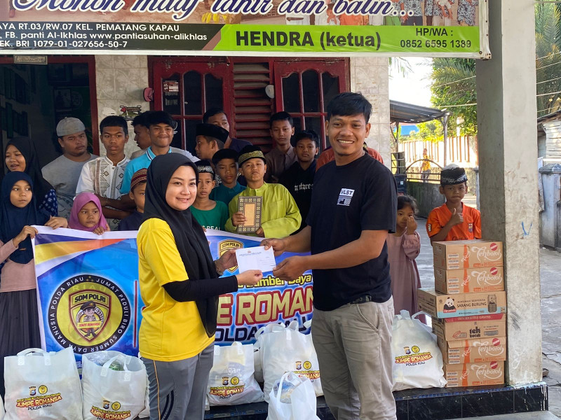 JUMPE ROMANSA POLDA RIAU Kembali Sambangi Panti Asuhan Dan Beri Santunan