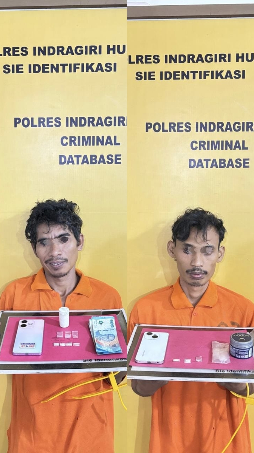 KEJAR-KEJARAN DI KEBUN SAWIT! Pengedar Sabu Kabur, Satresnarkoba Polres Inhu Berhasil Ringkus Dua Pelaku