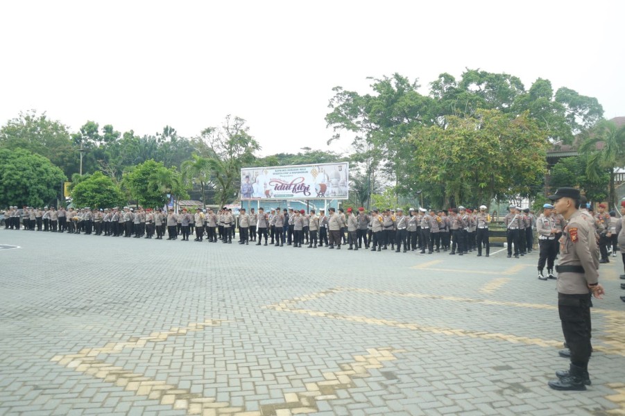Sebanyak 269 Personel Polres Inhu Siap Amankan Perayaan Idul Fitri