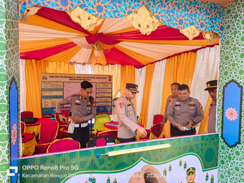 Polres Inhu Siapkan 4 Posko, Untuk Keamanan dan Kenyamanan Para Pemudik